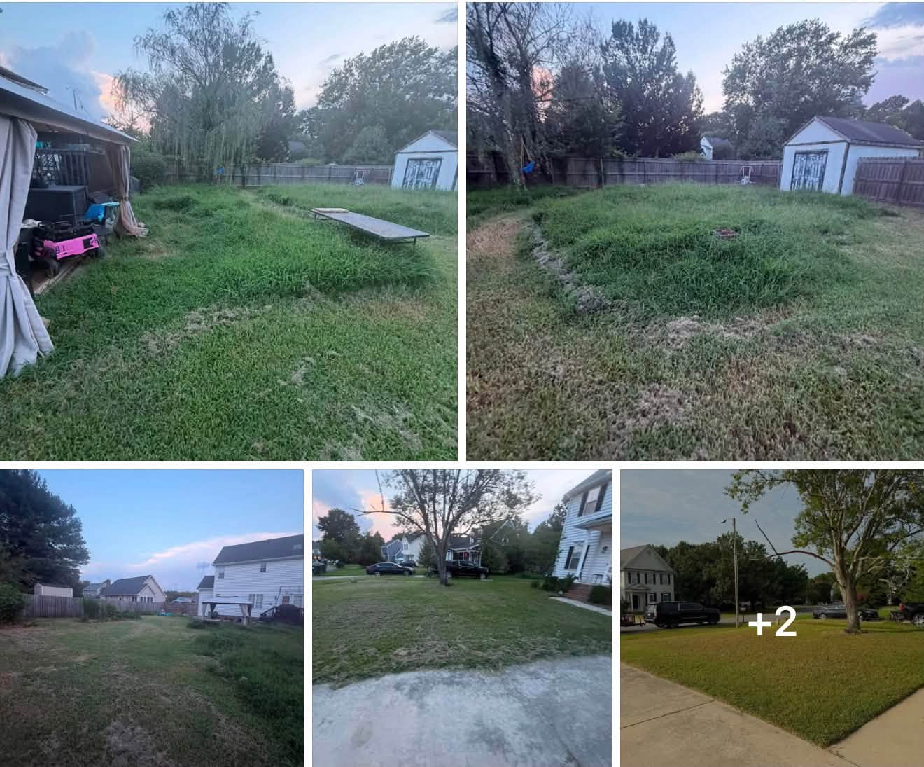 Summertime Lawn & Landscaping project collage