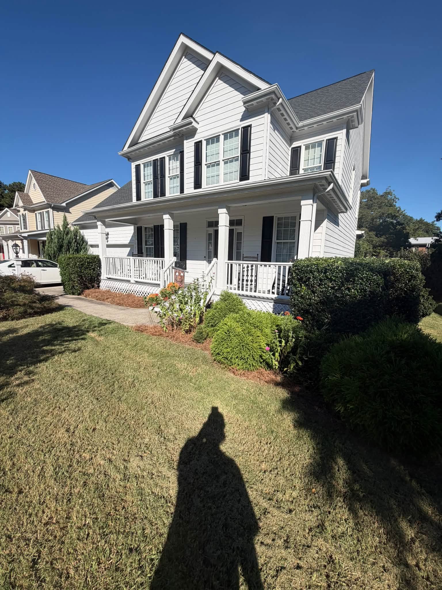 Well-maintained lawn and home exterior in Wendell, NC